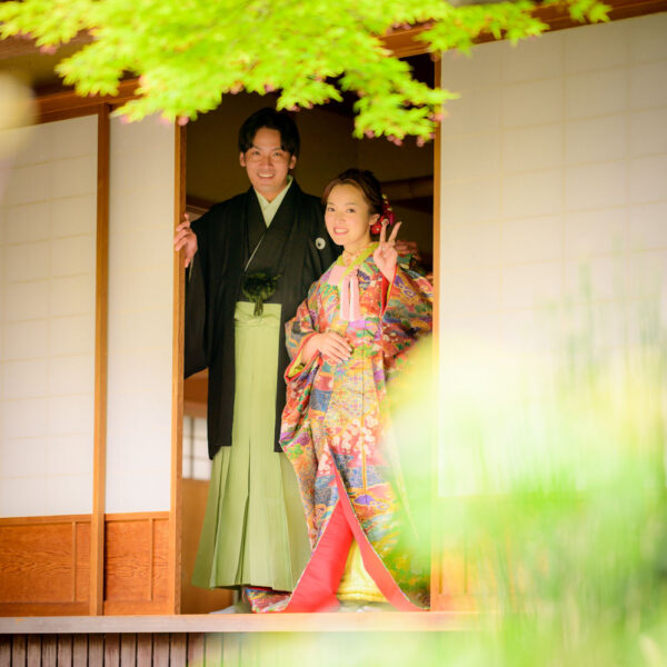 前撮り|和装|フォトウェディング|名古屋|北徳|中村公園|和装ロケーションフォト