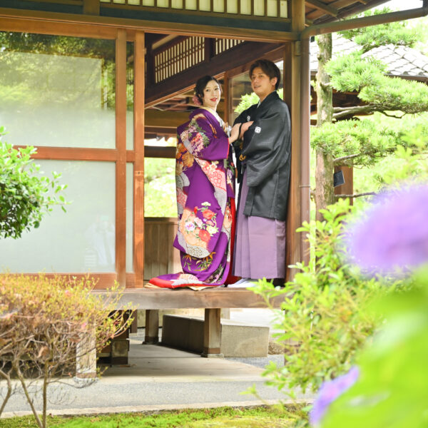 前撮り|和装|フォトウェディング|名古屋|北徳|中村公園|和装ロケーションフォト