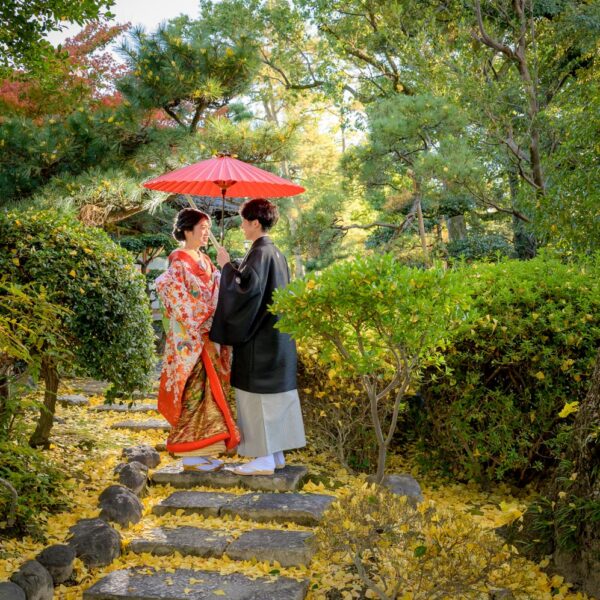 前撮り|和装|フォトウェディング|名古屋|北徳|中村公園|和装ロケーションフォト