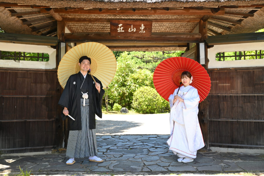 前撮り｜和装｜フォトウェディング｜名古屋｜東山荘　白無垢ロケ