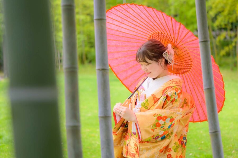 中村公園ロケ　前撮り　和装　名古屋　北徳