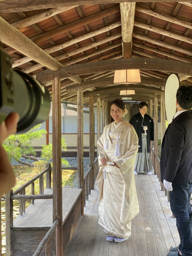 日本庭園和装前撮り名古屋