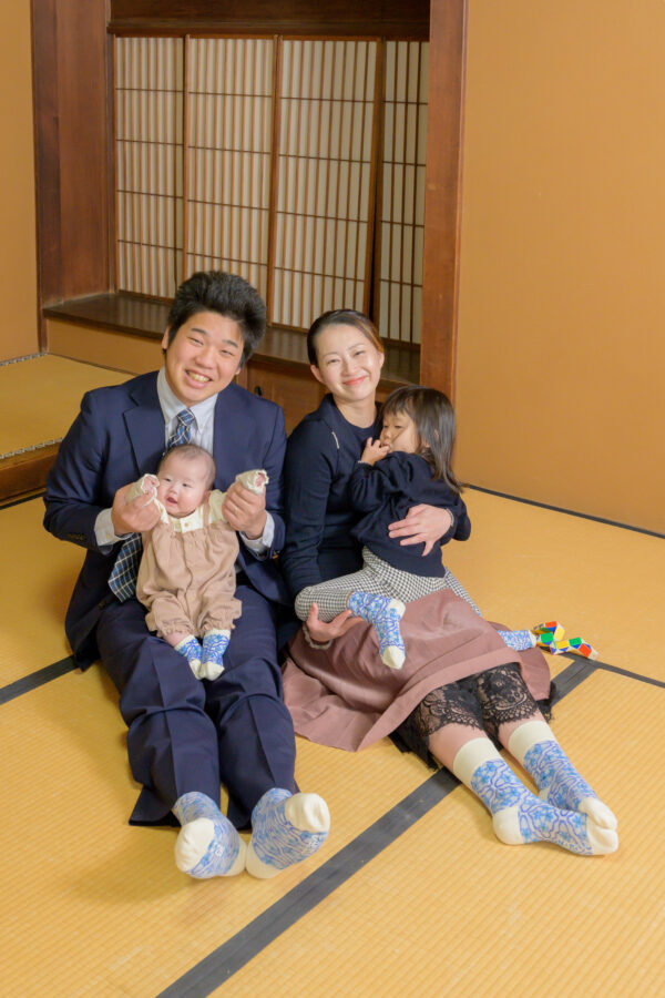お宮参り|七五三|和装|名古屋|北徳|中村公園|家族写真