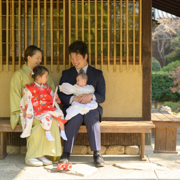 お宮参り|七五三|和装|名古屋|北徳|中村公園|家族写真