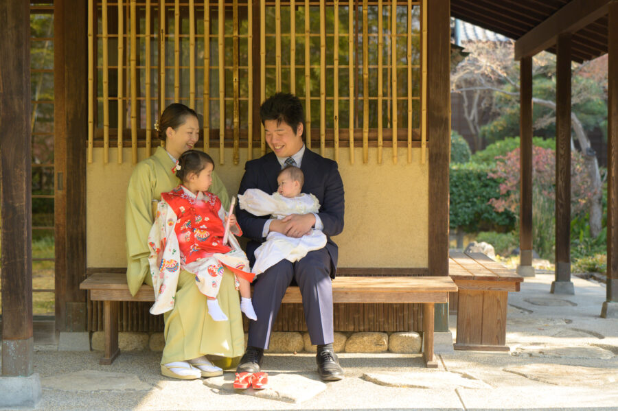  お宮参り｜七五三｜和装｜名古屋｜北徳｜中村公園｜家族写真
