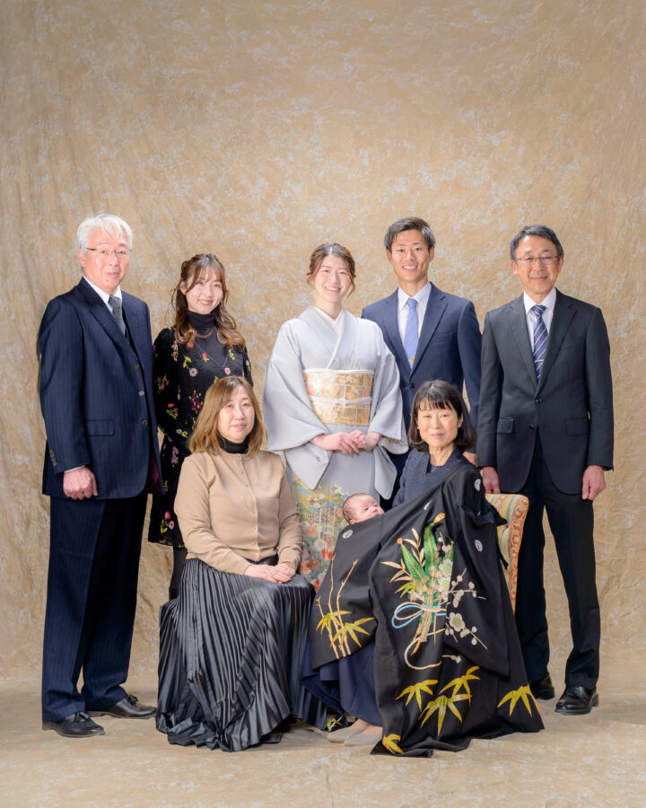 お宮参り|和装|名古屋|北徳|スタジオ|家族写真