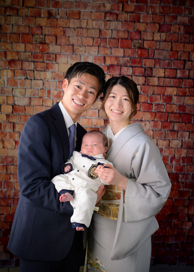 お宮参り｜和装｜名古屋｜北徳｜スタジオ｜家族写真