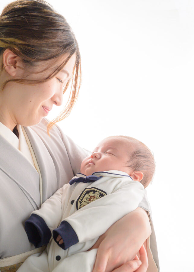 お宮参り｜和装｜名古屋｜北徳｜スタジオ｜家族写真