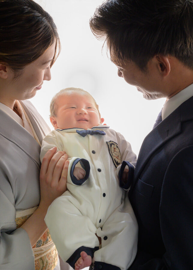 お宮参り｜和装｜名古屋｜北徳｜スタジオ｜家族写真