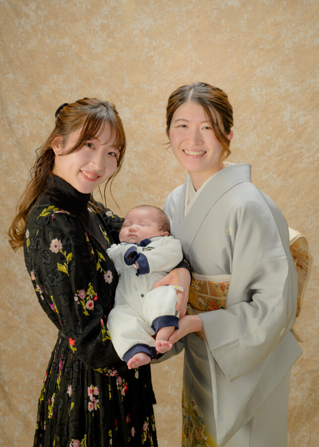 お宮参り｜和装｜名古屋｜北徳｜スタジオ｜家族写真