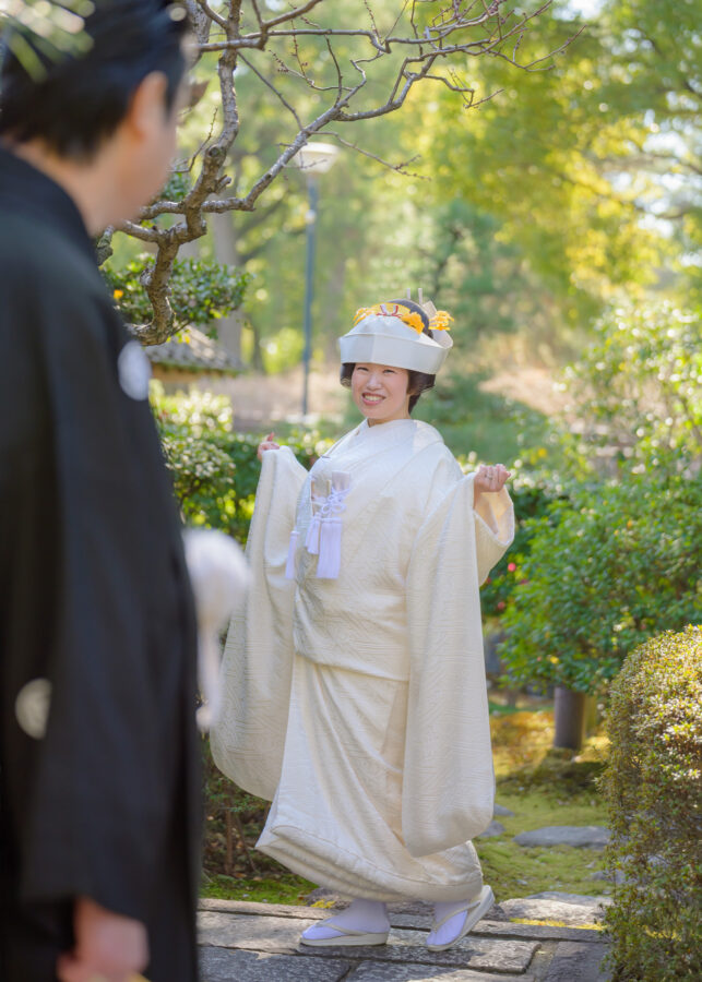 前撮り｜和装｜フォトウェディング｜名古屋｜お鬘｜角隠し