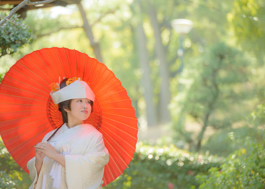 前撮り｜和装｜フォトウェディング｜名古屋｜お鬘｜綿帽子