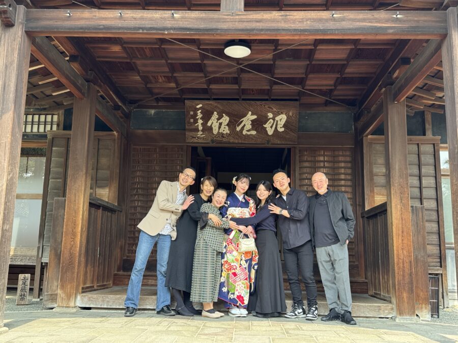 成人記念|和装|振袖|名古屋|北徳|家族写真