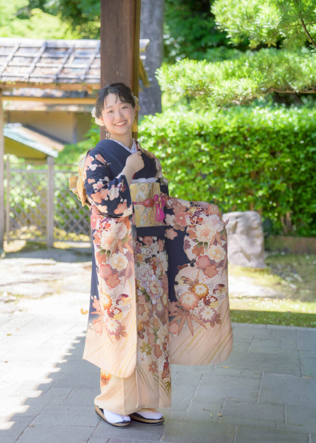 成人記念｜和装｜振袖｜名古屋｜北徳｜ ロケーションフォト